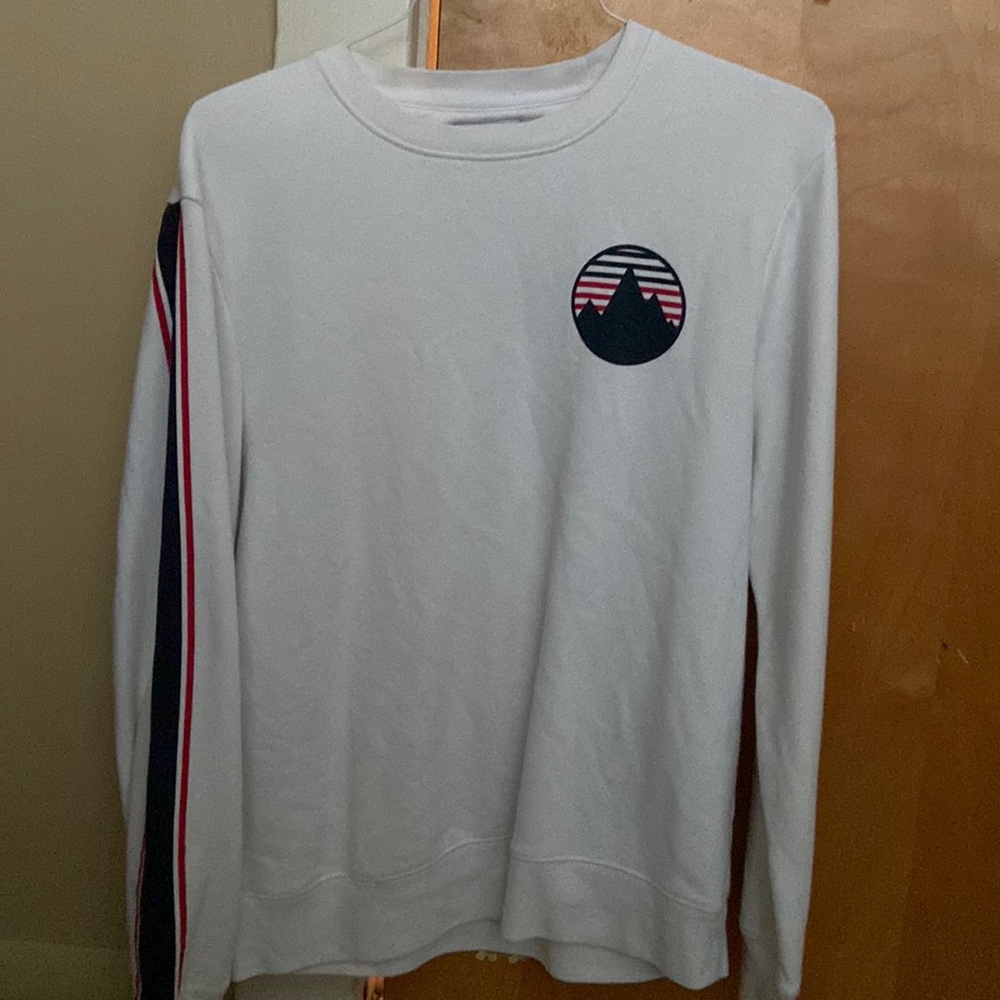 Old Navy Red, White, & Blue Unisex Crewneck Sweatshirt